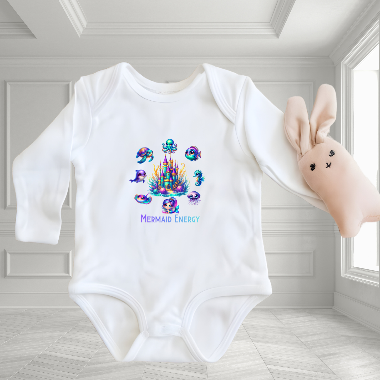 Mermaid Energy Infant Long Sleeve Onesie