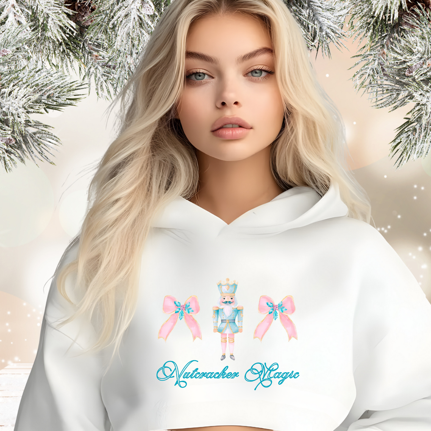 Nutcracker Magic Crop Hoodie