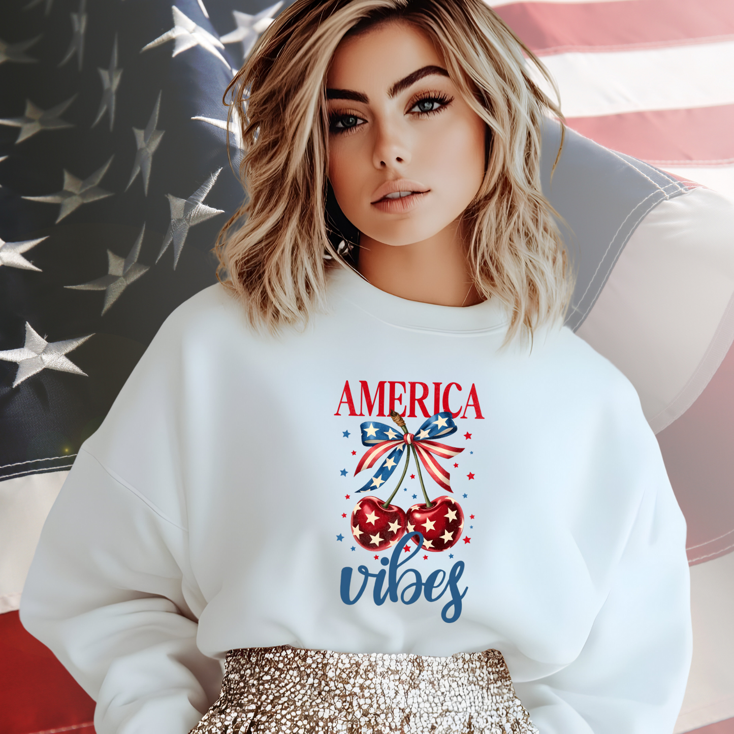 America Vibes Crewneck Sweatshirt