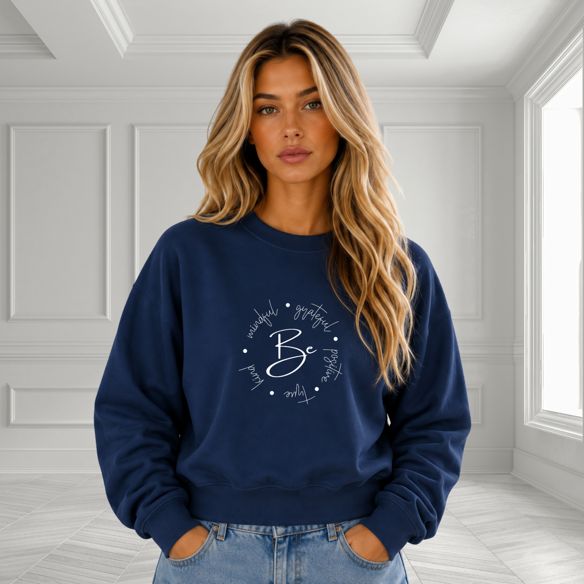 Be Kind, Grateful Crewneck Sweatshirt