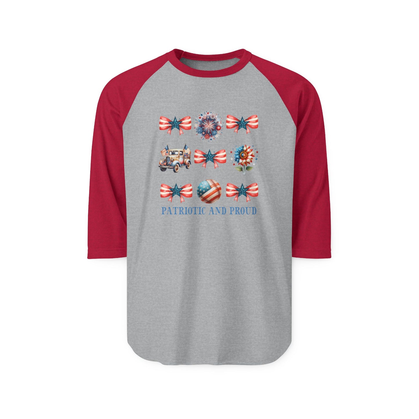 Patriotic And Proud Baseball Tee