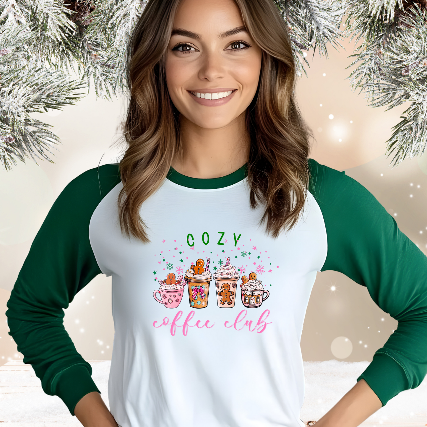 Cozy Coffee Club Baseball Tee