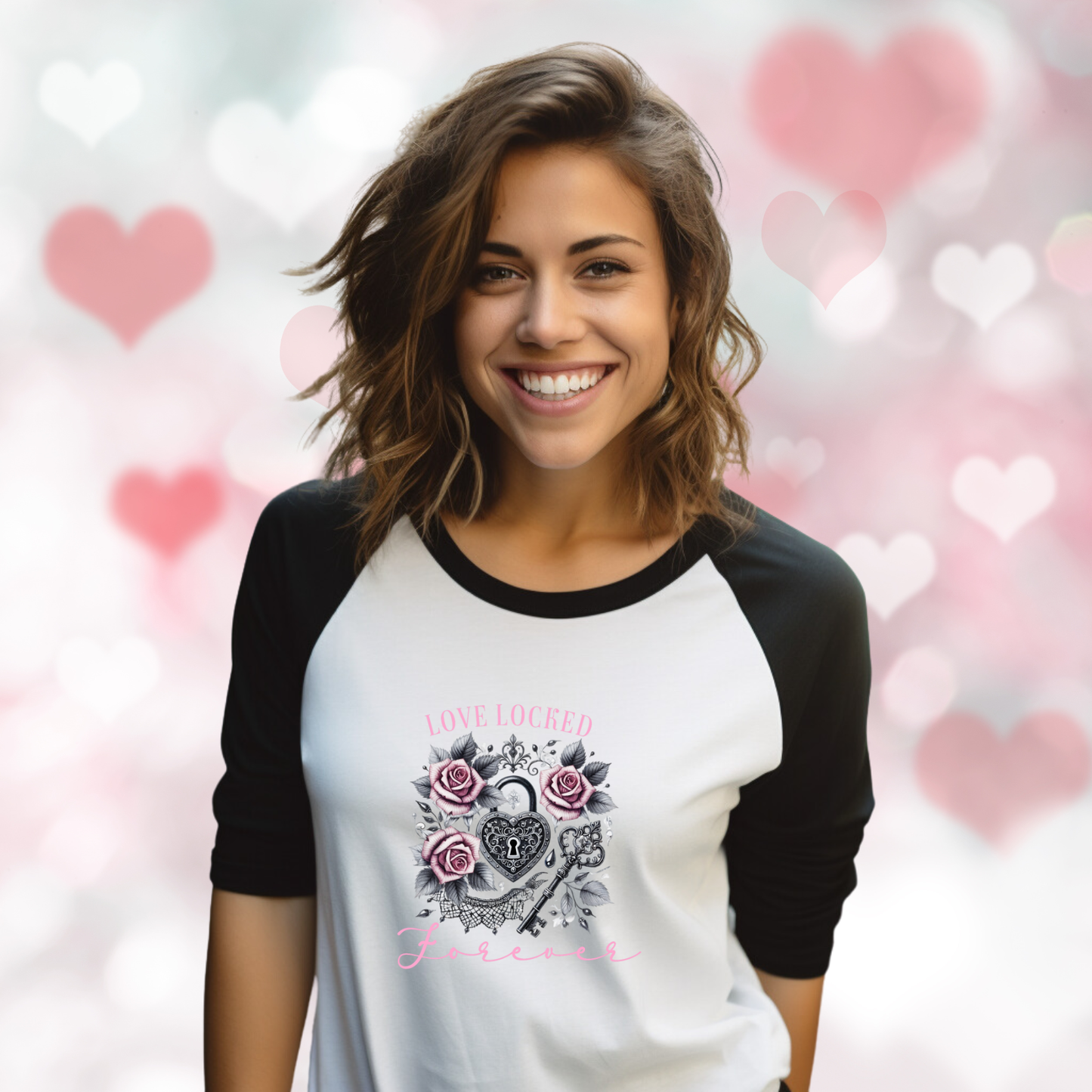 Love Locked Forever Baseball Tee