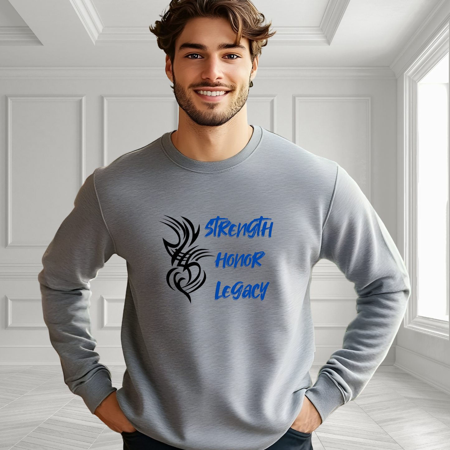 Strength, Honor, Legacy Crewneck Sweatshirt