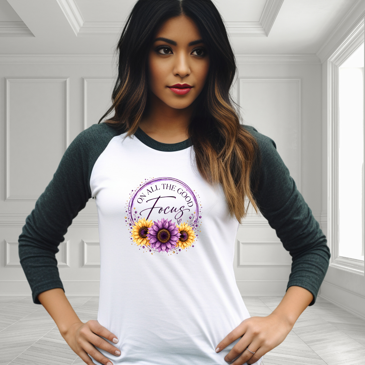 Focus On All The Good Baseball Tee
