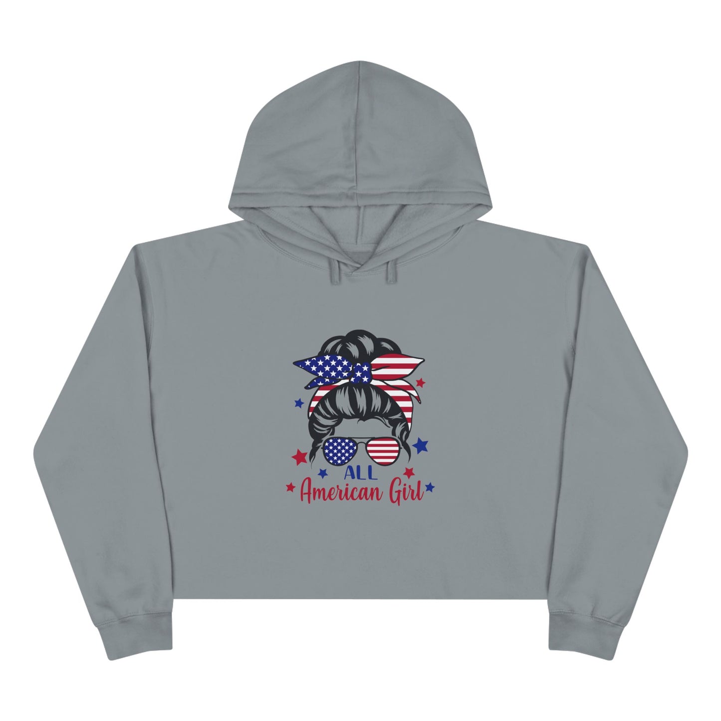 All American Girl Crop Hoodie