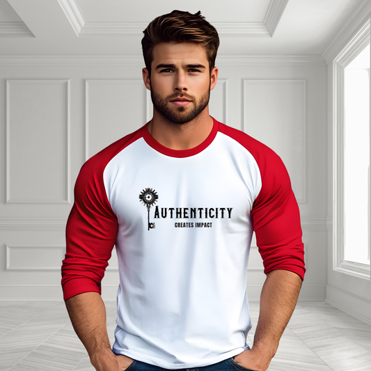 Authenticity Creates Impact Baseball Tee