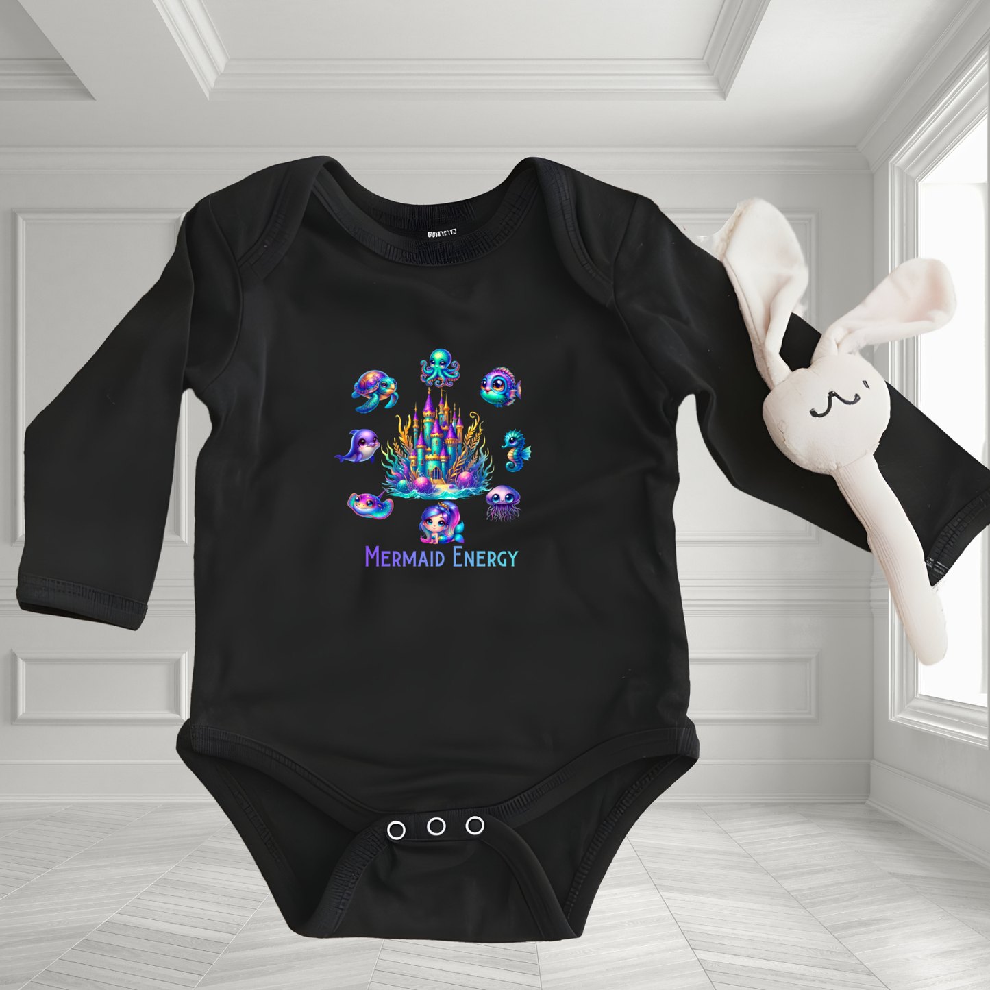 Mermaid Energy Infant Long Sleeve Onesie