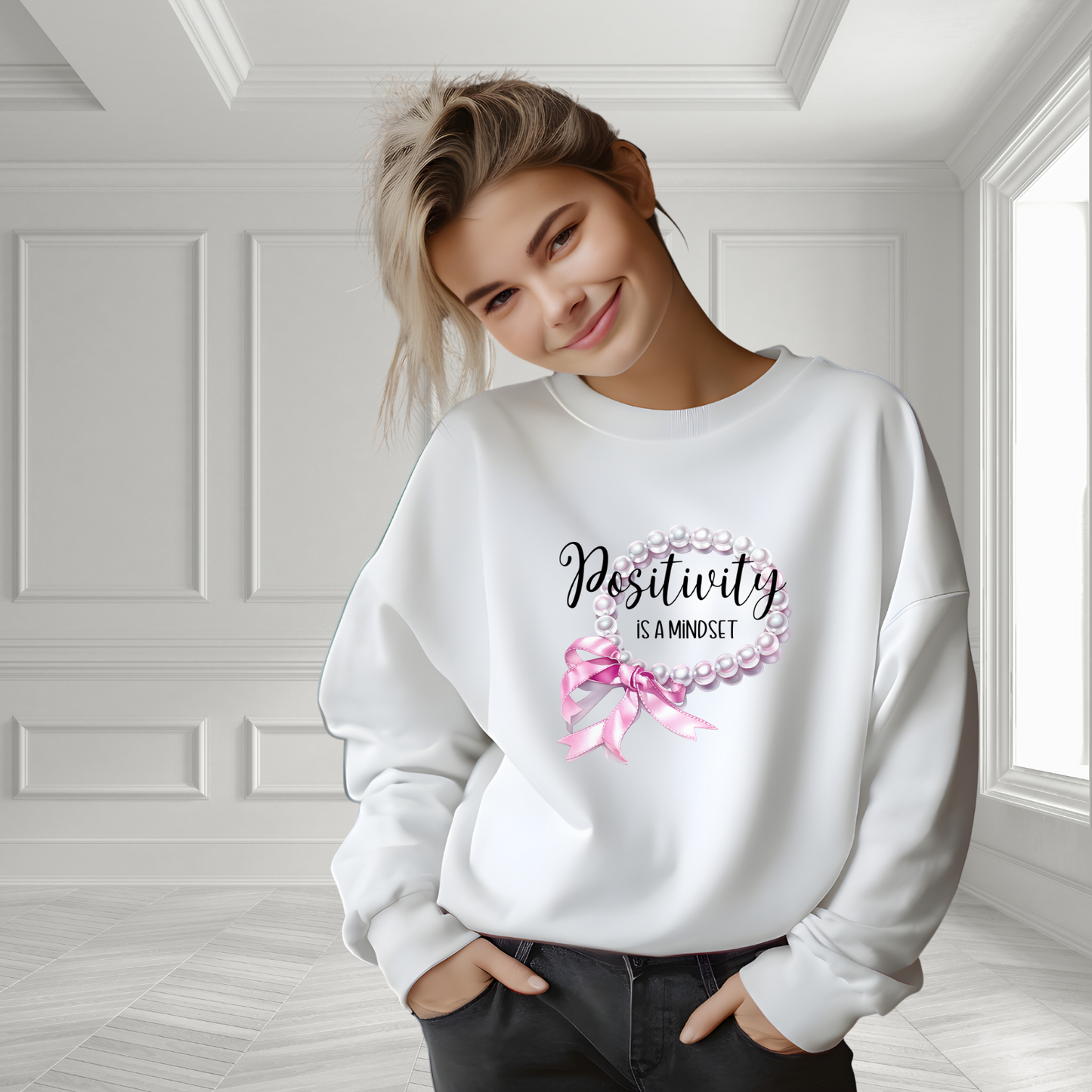 Positivity Is A Mindset Crewneck Sweatshirt