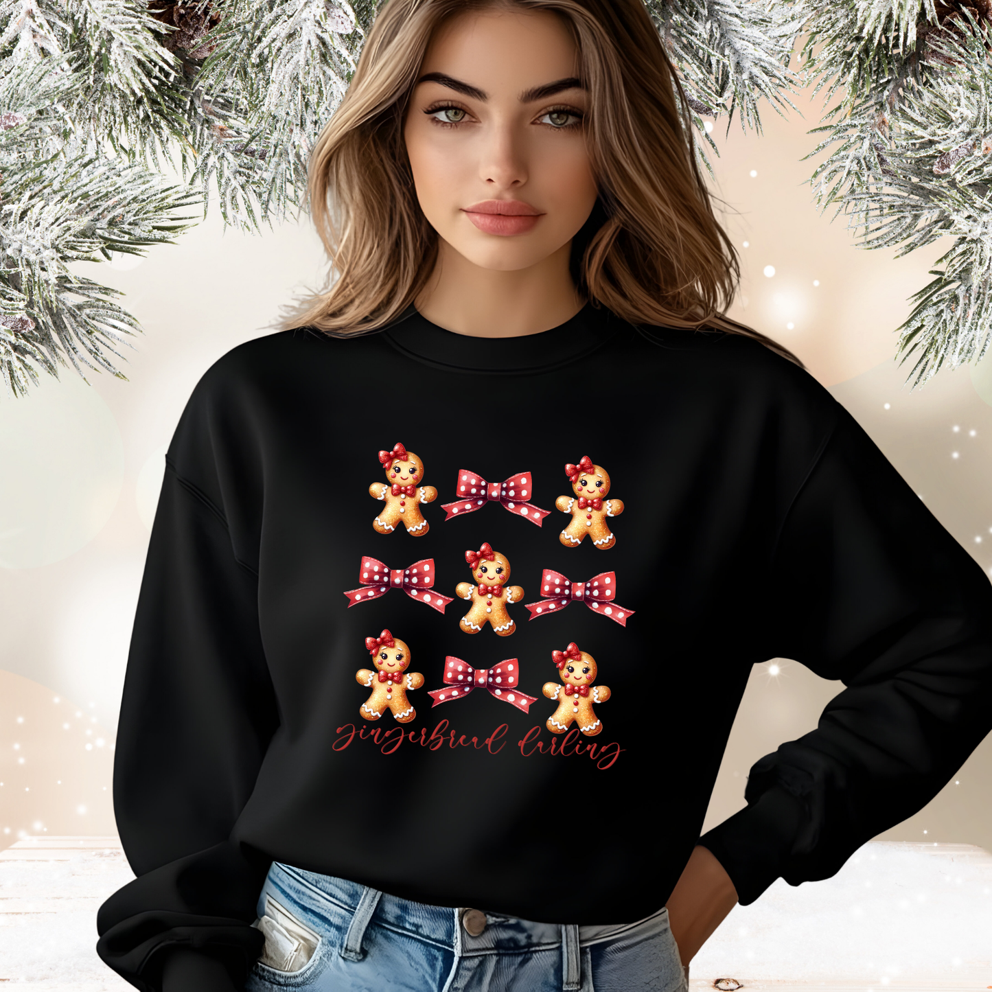 Gingerbread Darling Crewneck Sweatshirt