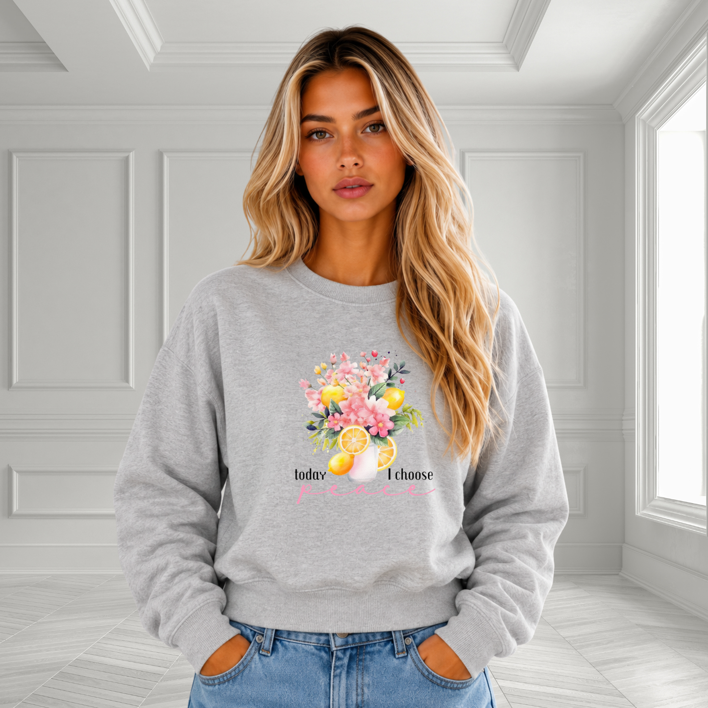 Today I Choose Peace Crewneck Sweatshirt