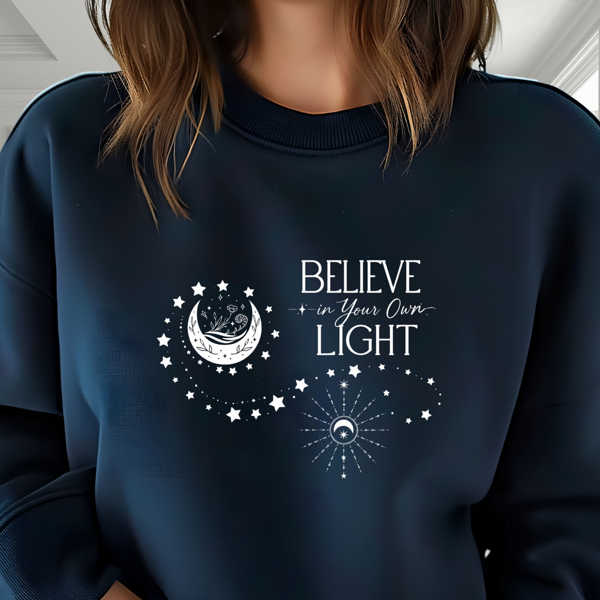 Believe In Your Own Light Crewneck Sweatshirt