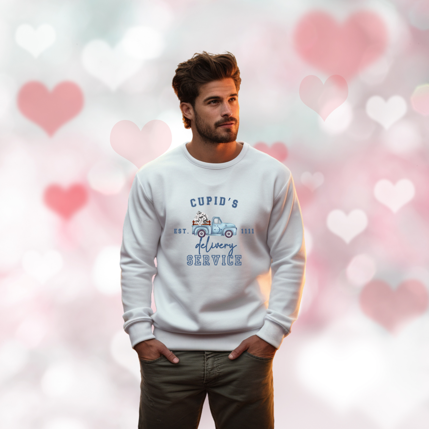 Cupid’s Delivery Service Crewneck Sweatshirt