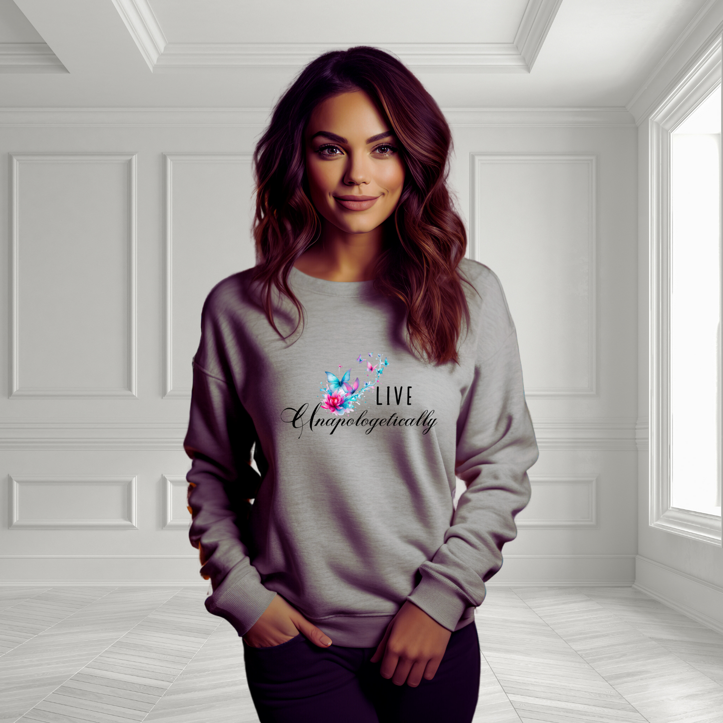 Live Unapologetically Crewneck Sweatshirt