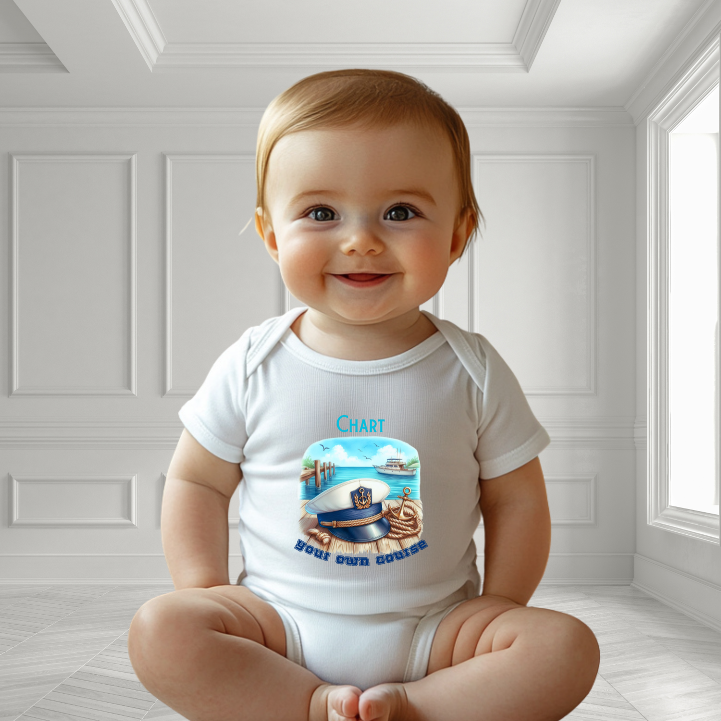 Chart Your Own Course Infant Short Sleeve Onesie