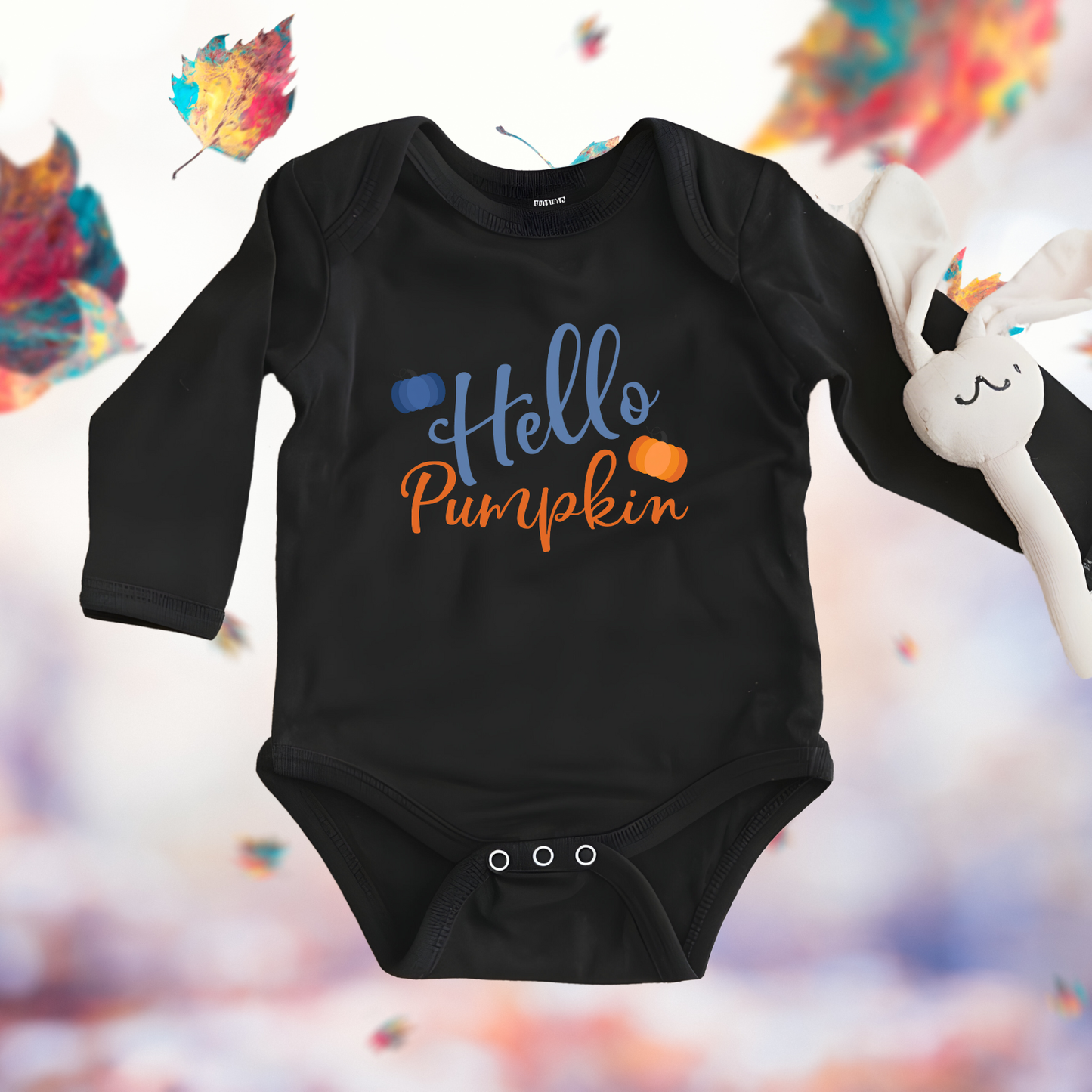 Hello Pumpkin Infant Long Sleeve Onesie