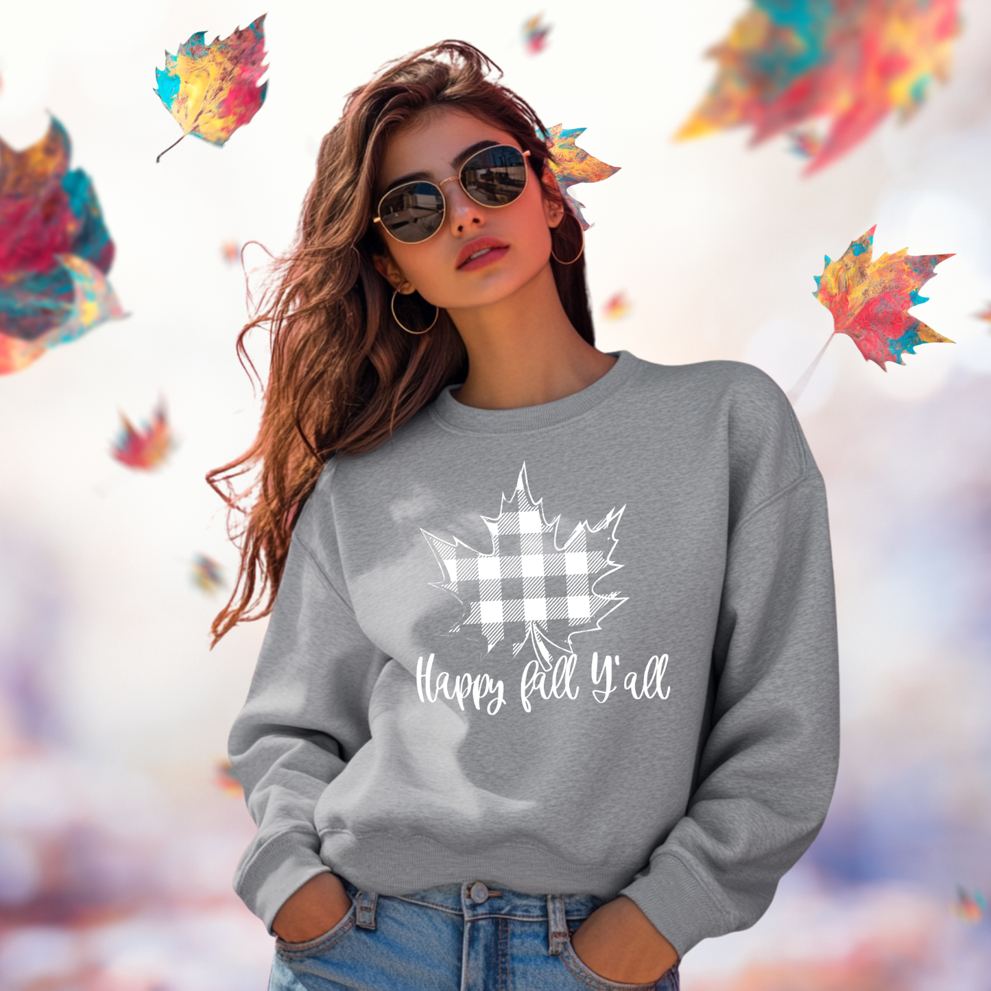 Happy Fall Y’all Crewneck Sweatshirt