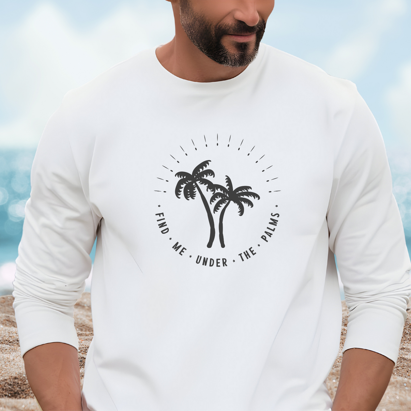 Find Me Under The Palms Long Sleeve Tee