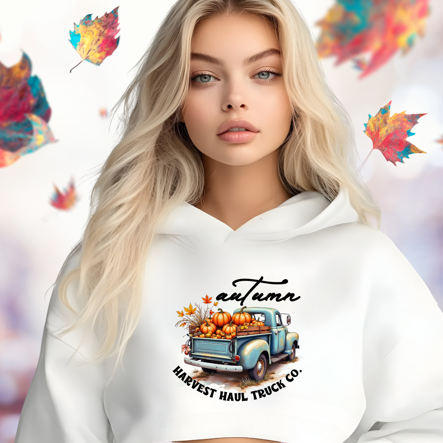 Harvest Haul Truck Co. Crop Hoodie