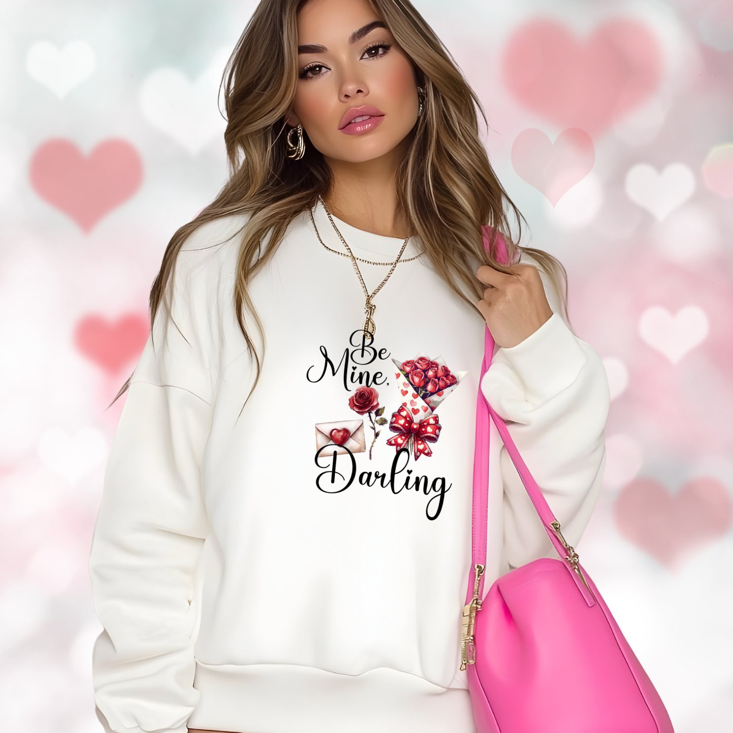 Be Mine, Darling Crewneck Sweatshirt
