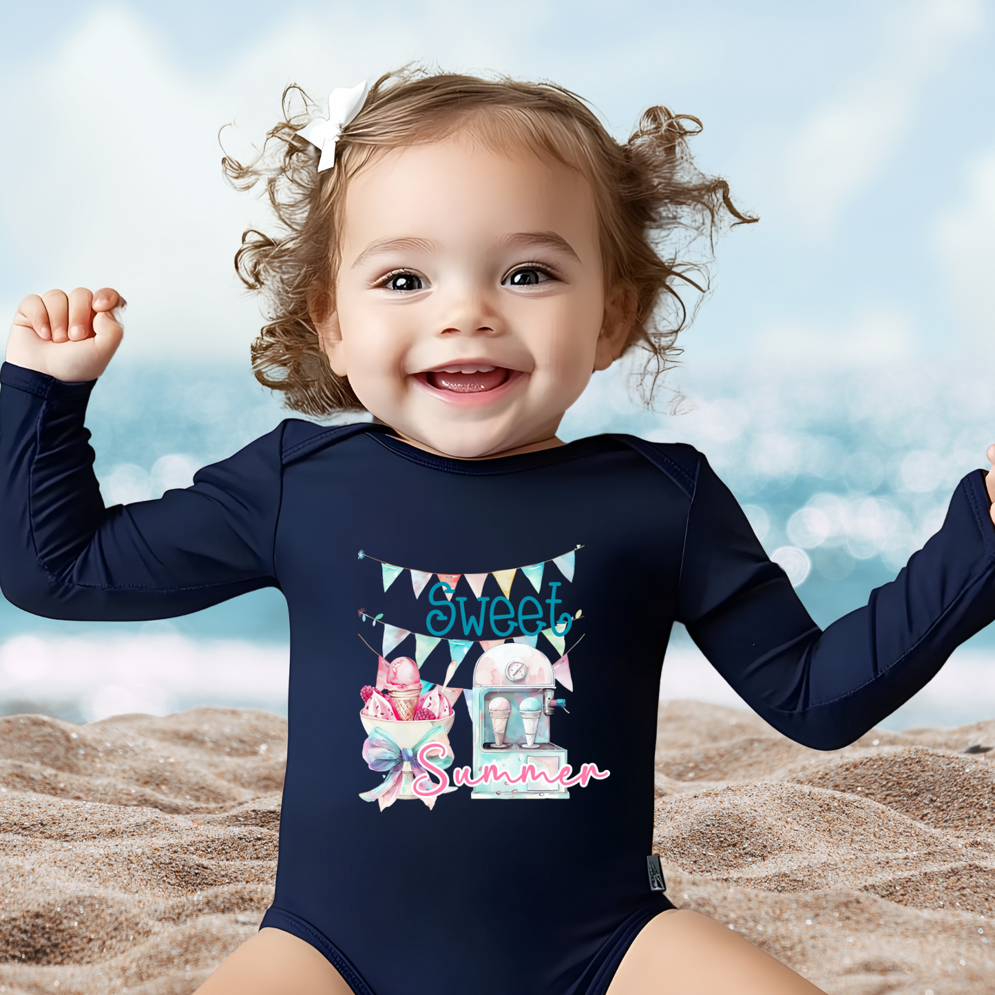 Sweet Summer Infant Long Sleeve Onesie