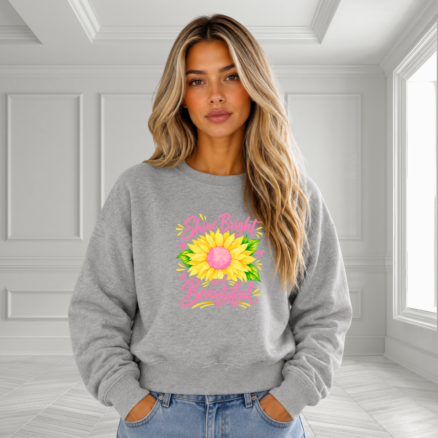 Shine Bright And Beautiful Crewneck Sweatshirt