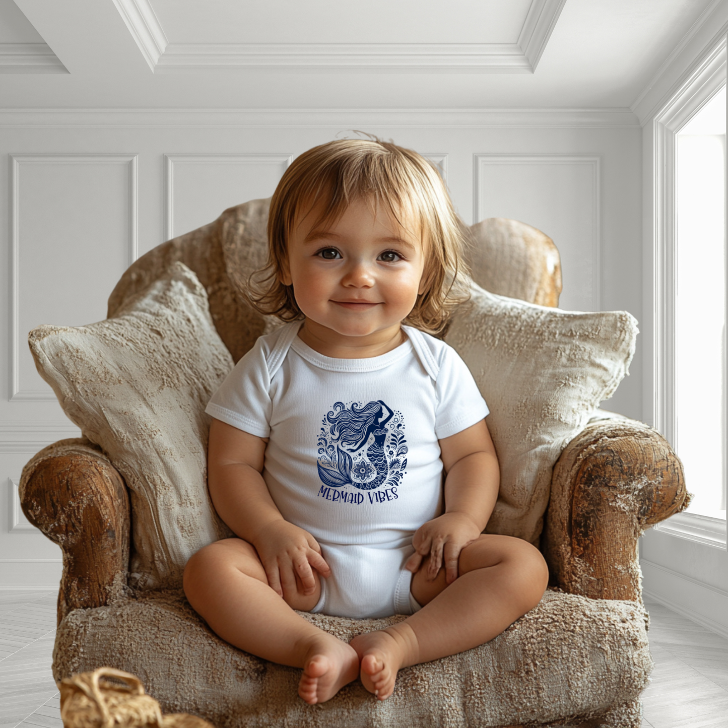 Mermaid Vibes Infant Short Sleeve Onesie