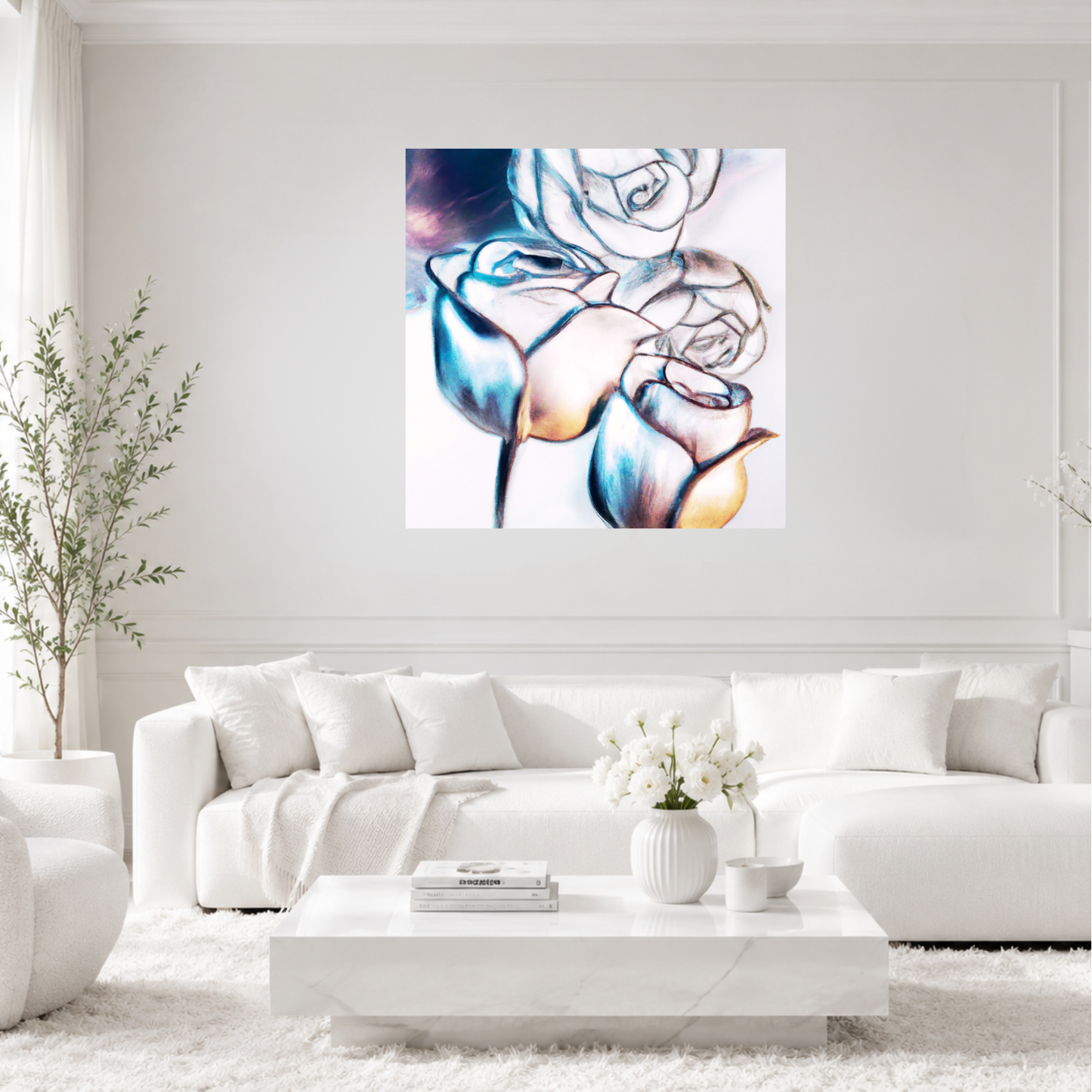 Cheerful Bloom Canvas Wall Art