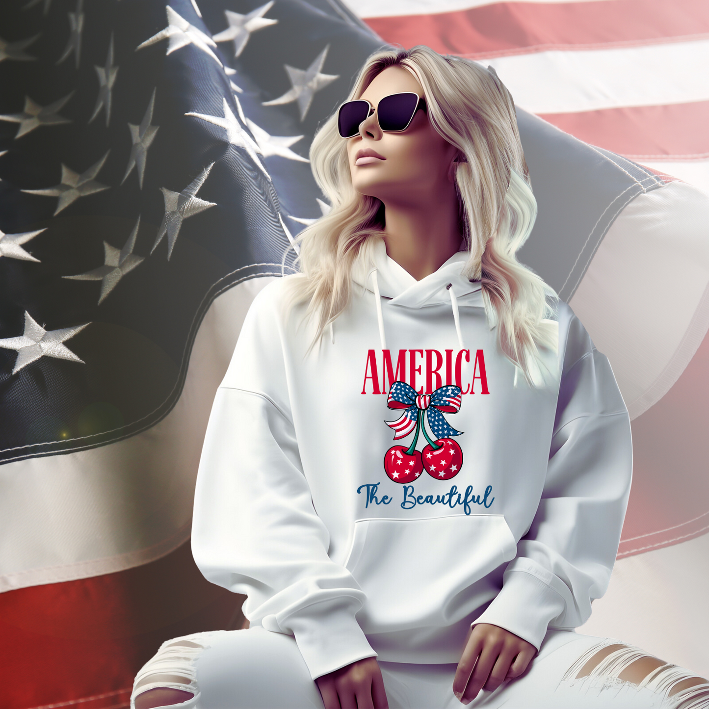 America The Beautiful Pullover Hoodie