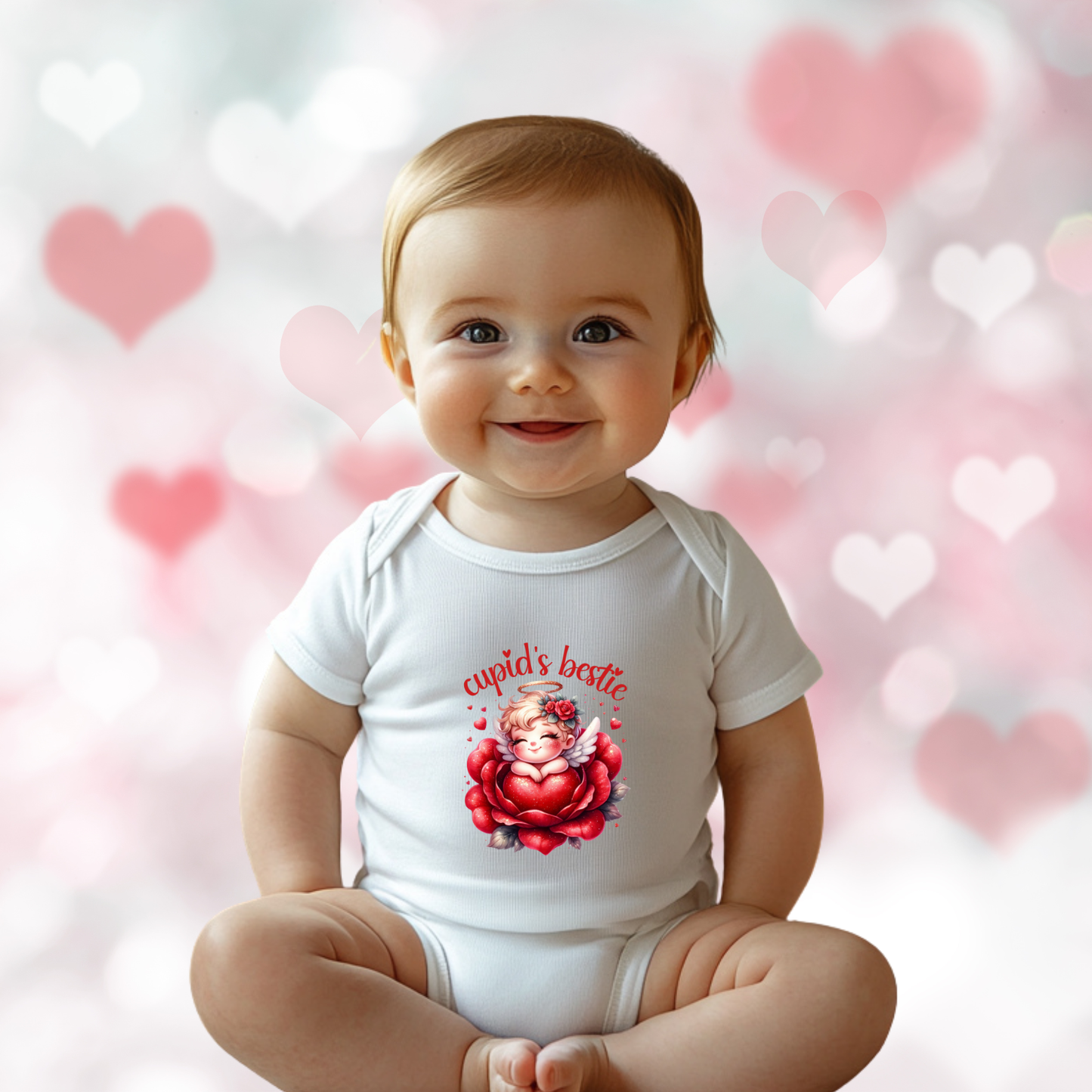 Cupid’s Bestie Infant Short Sleeve Onesie