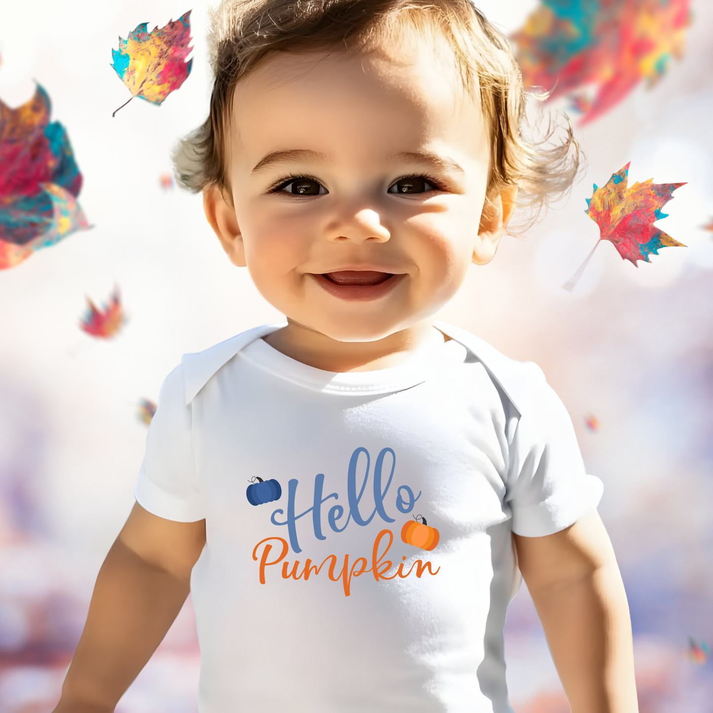 Hello Pumpkin Infant Short Sleeve Onesie