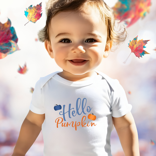 Hello Pumpkin Infant Short Sleeve Onesie