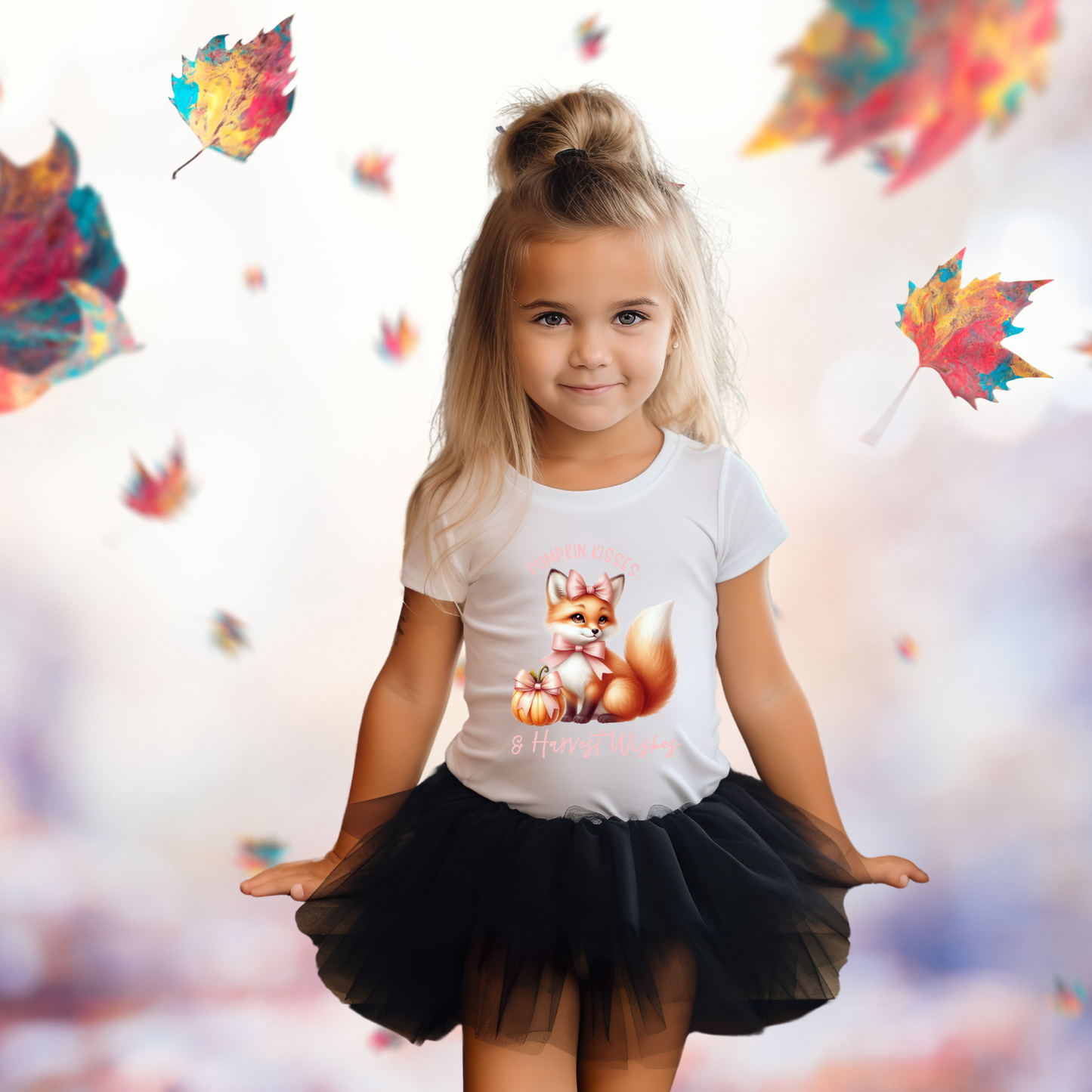 Pumpkin Kisses & Harvest Wishes Toddler T-Shirt