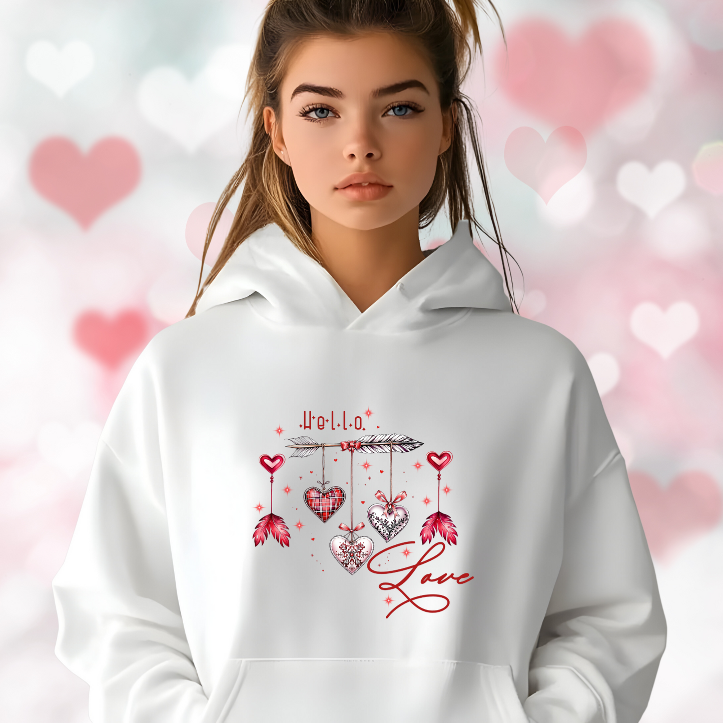 Hello Love Pullover Hoodie