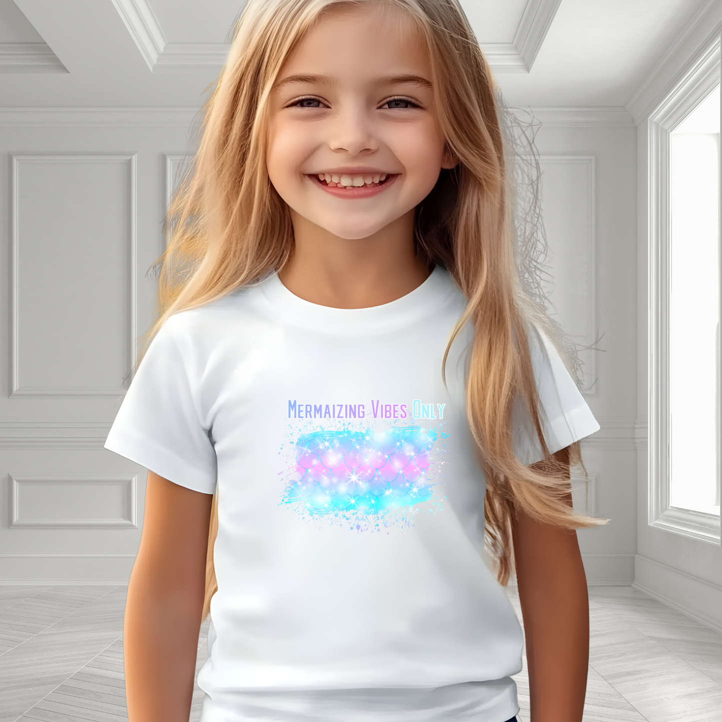 Mermaizing Vibes Only Kid's T-Shirt