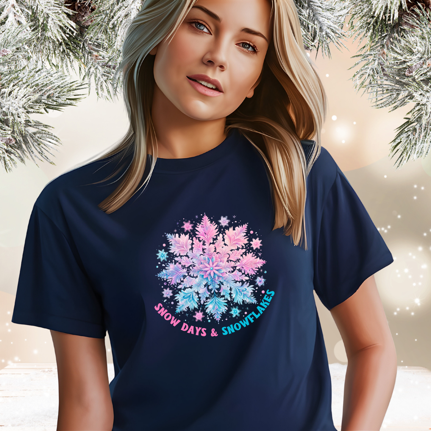 Snow Days & Snowflakes T‑Shirt