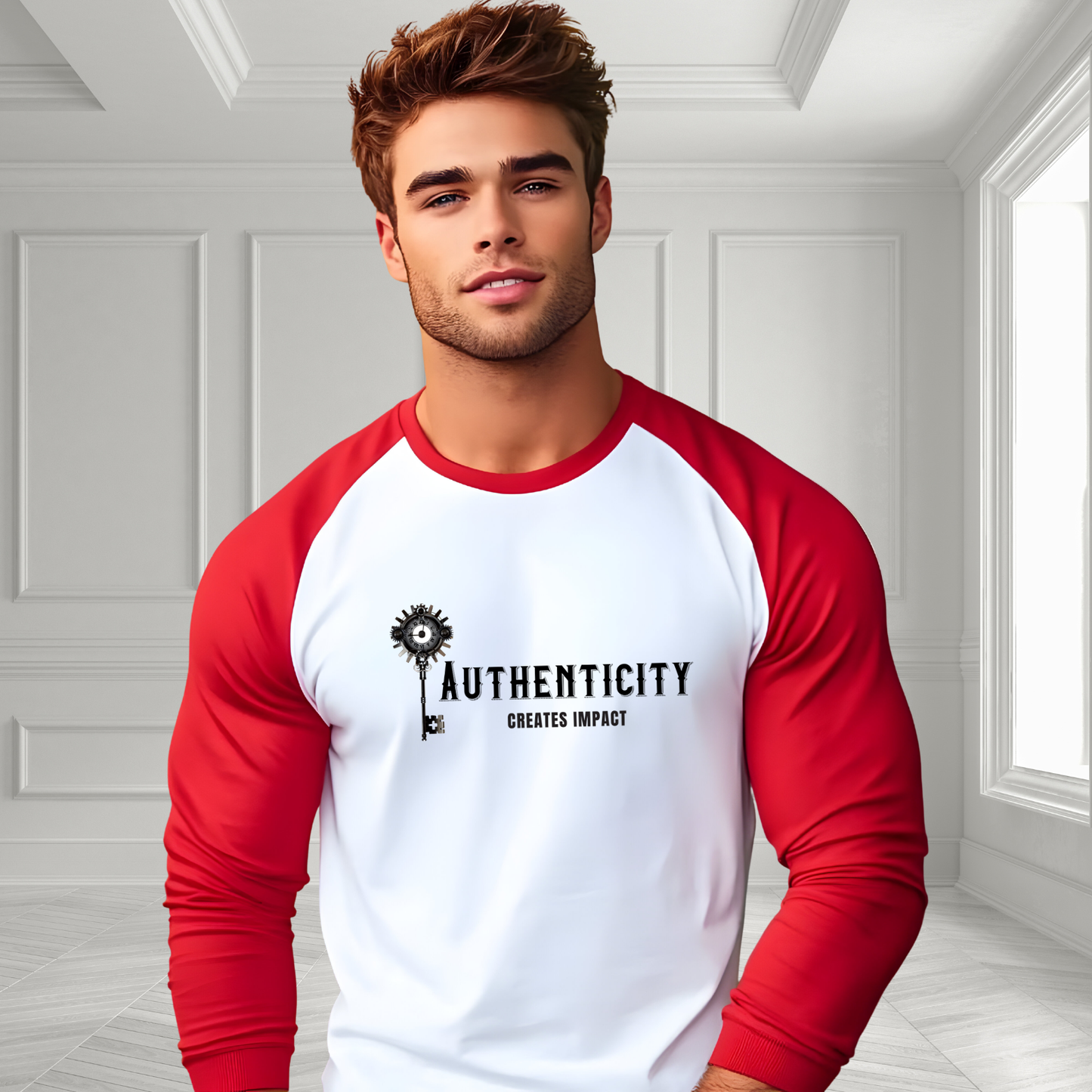Authenticity Creates Impact Baseball Tee