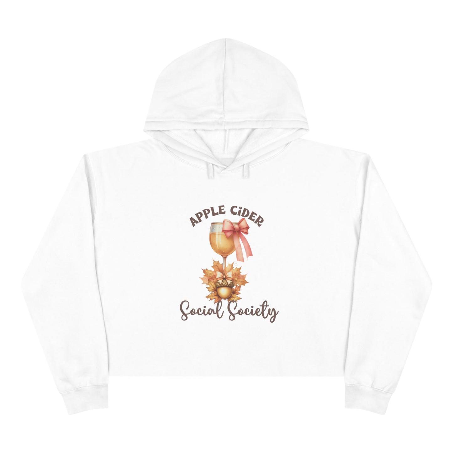 Apple Cider Social Society Crop Hoodie