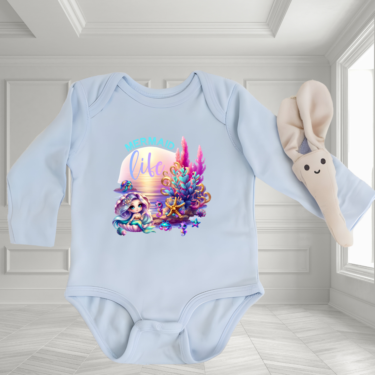 Mermaid Life Infant Long Sleeve Onesie