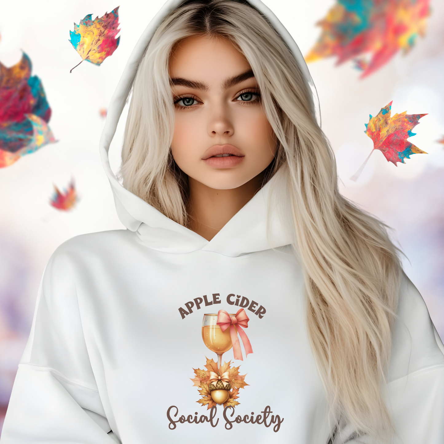 Apple Cider Social Society Crop Hoodie