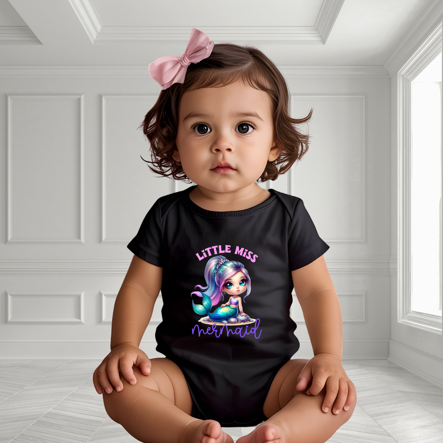 Little Miss Mermaid Infant Short Sleeve Onesie