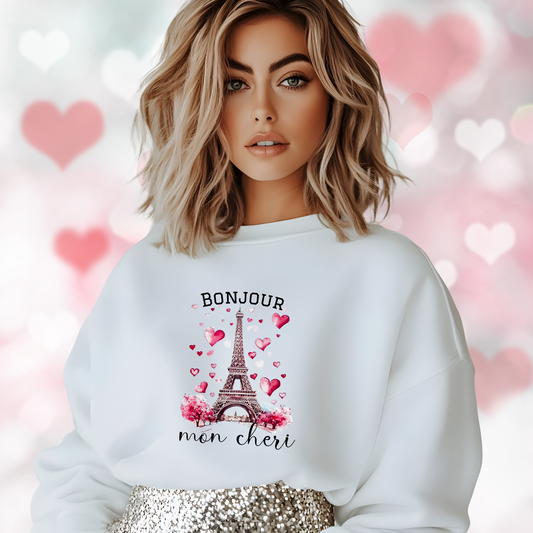 Bonjour Mon Cheri Crewneck Sweatshirt