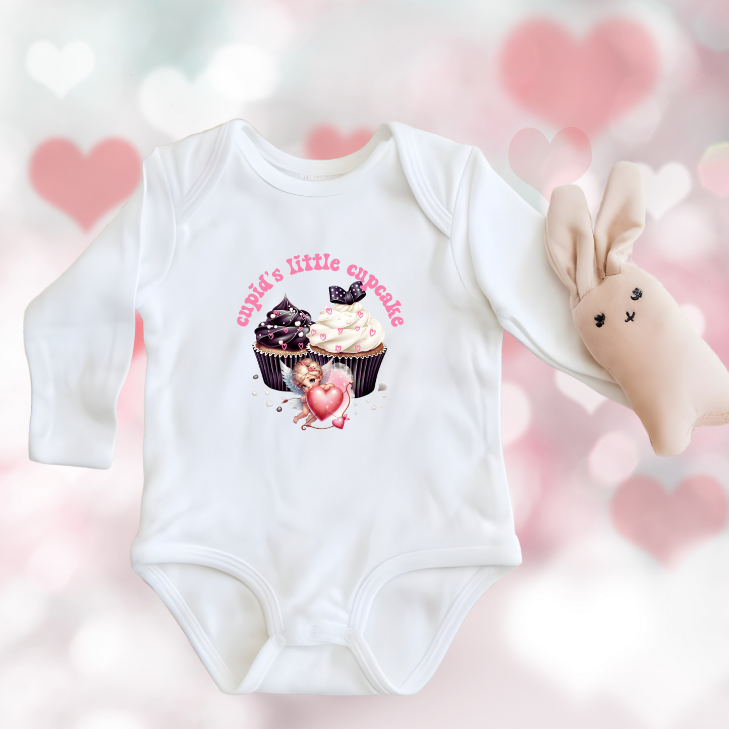 Cupid’s Little Cupcake Infant Long Sleeve Onesie