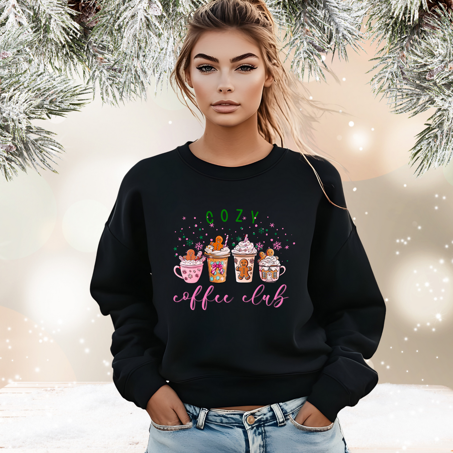 Cozy Coffee Club Crewneck Sweatshirt
