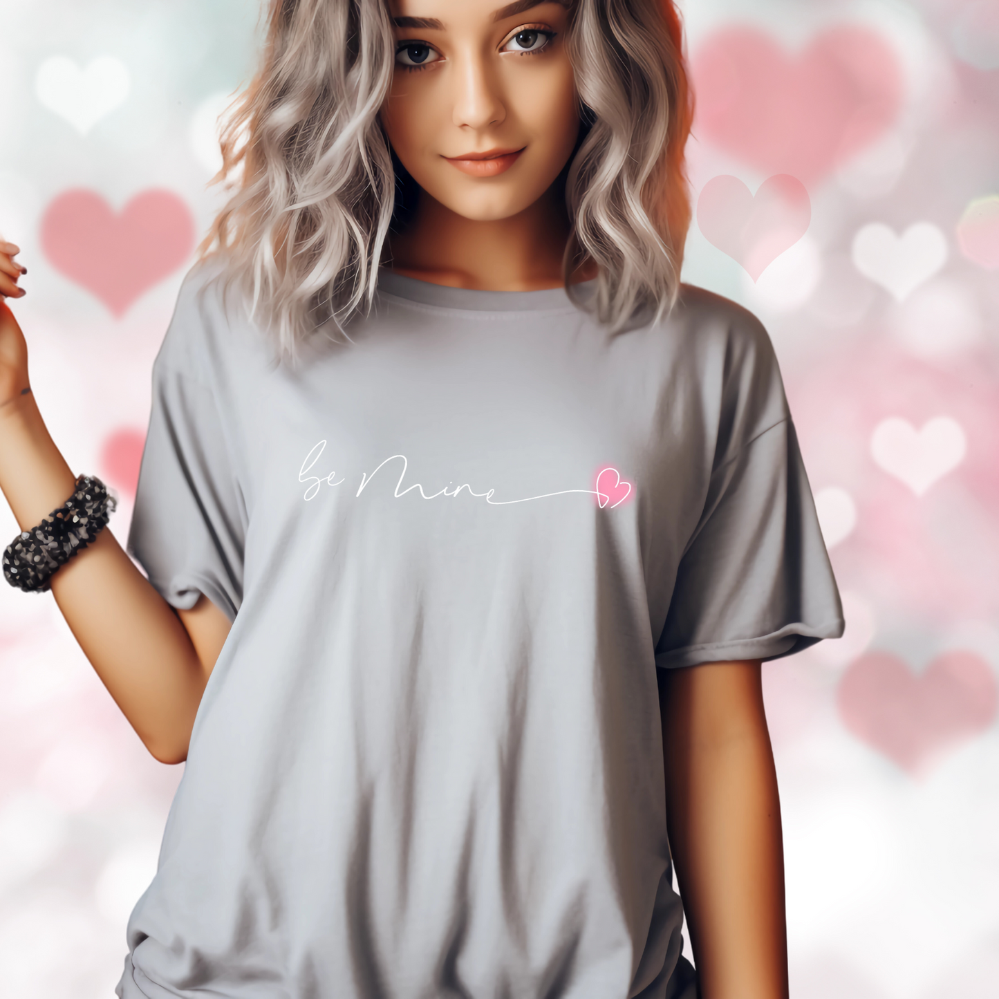Be Mine Pink Heart T‑Shirt