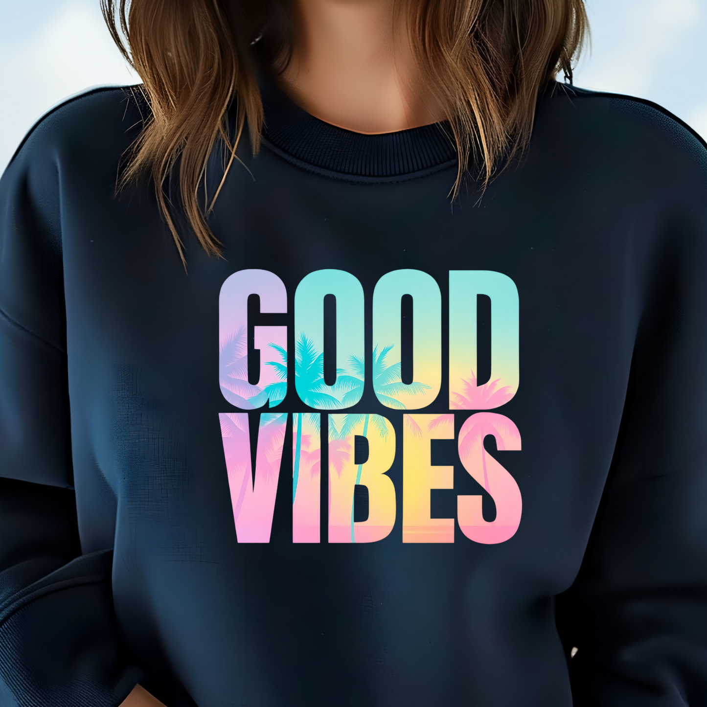 Good Vibes Summer Crewneck Sweatshirt