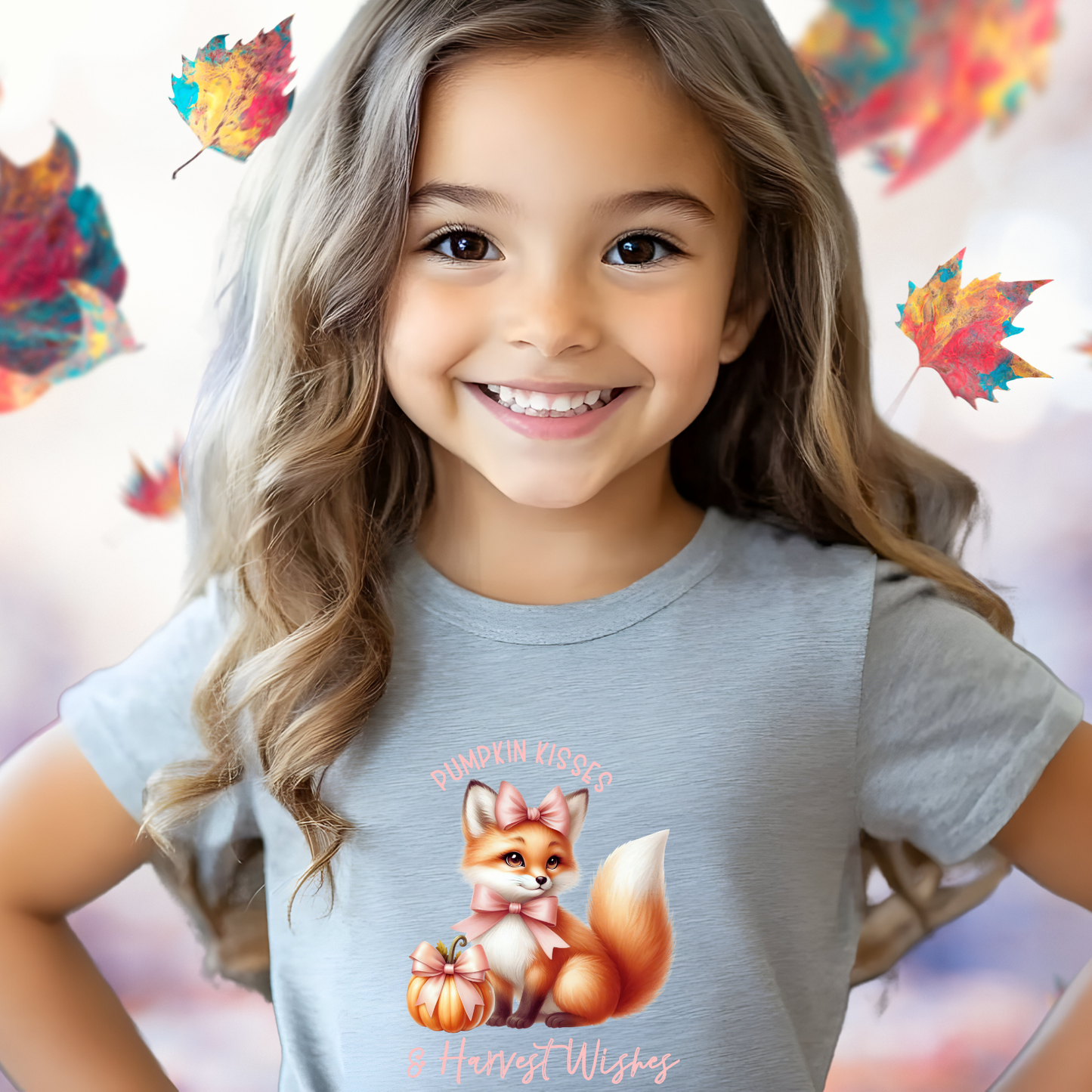 Pumpkin Kisses & Harvest Wishes Kid’s T-Shirt