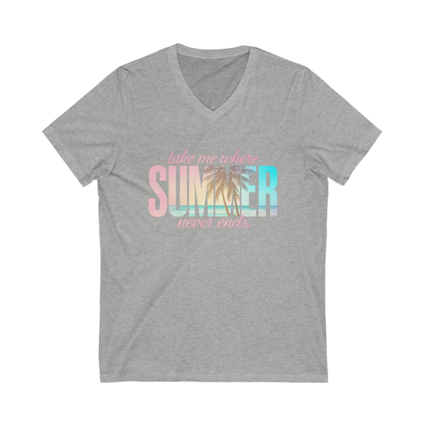 Where Summer Never Ends V-Neck Tee