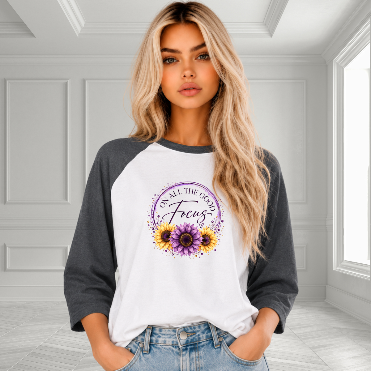 Focus On All The Good Baseball Tee