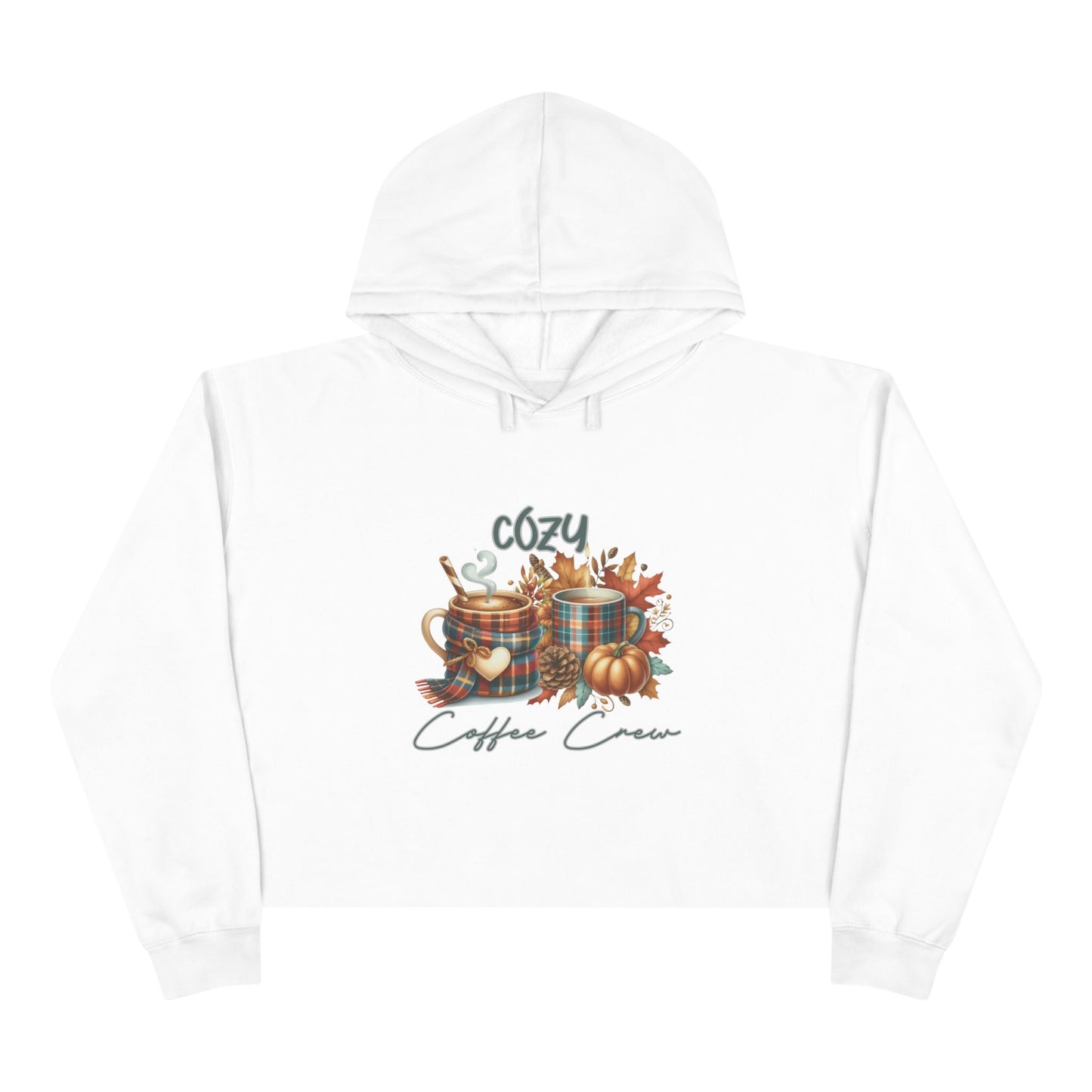 Cozy Coffee Crew Crop Hoodie